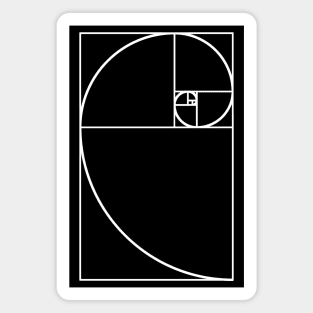 Golden Ratio White Magnet